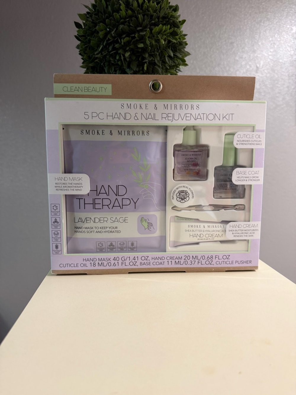 Lavender Sage Hand Therapy 5-Piece Bath & Body Kit - Light Purple